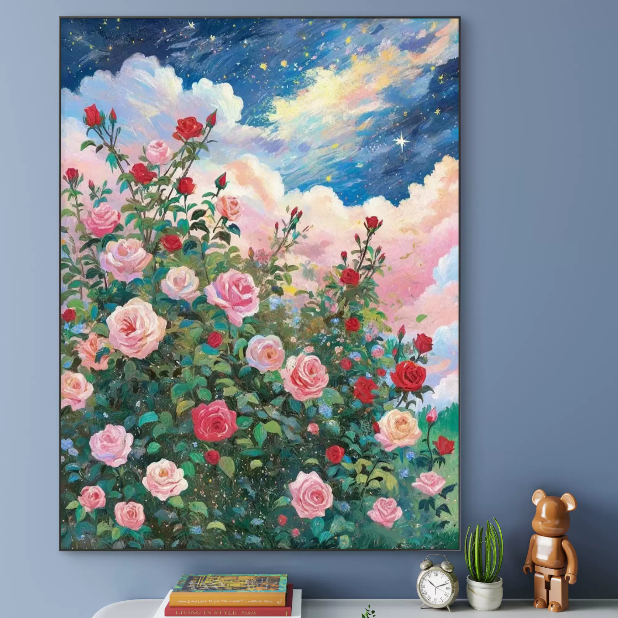 数字油画2025新款diy手工填色成人解压丙烯油彩画客厅装饰高级感