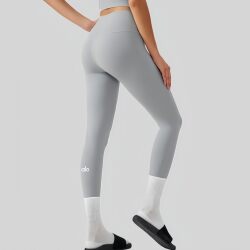 American Outlet Autumn and Winter One-Size-Fits-All Naked-Feel High-Waisted Yoga Pants, Tummy Control and Butt-Lifting Fitness Pants, Running and Workout Long Pants