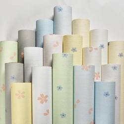 Wallpaper Self-Adhesive Waterproof and Moisture-Proof Modern Simple Warm Plain Color Bedroom Dormitory Home Renovation Background Wall Sticker Wallpaper