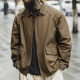 Maden workwear American retro fire buckle heavy jacket loose lapel rasp shoulder pure cotton canvas jacket men's spring