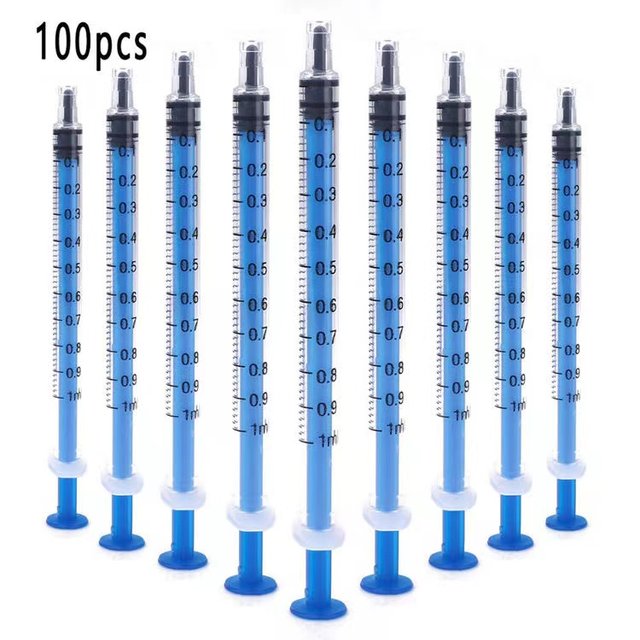 1ml 3ml 5ml plastic syringe mini injection syringe needle-free children's experimental ink refill tool 1ml