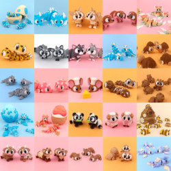 Movable small animal toy series