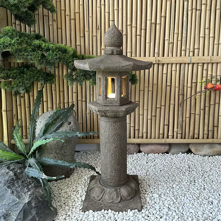 日式青石石钵庭院摆件曲阳石雕园林流水生财组合户外花园水景造景