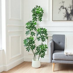 Duckbill Tree Artificial Green Plant High-End Light Luxury Indoor Living Room Tv Cabinet Floor-Standing Ornament Bionic Plant Potted Fake Tree
