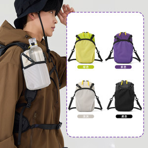 
Outdoor shoulder strap hanging bag mobile phone bag mountaineering hiking water bottle storage bag ultra-light water-repellent expansion bag accessory bag
