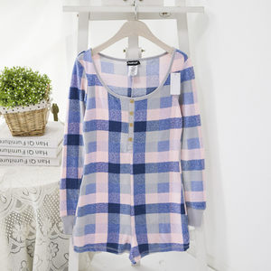 
Foreign trade women's clothing long-sleeved one-piece T-shirt jumpsuit