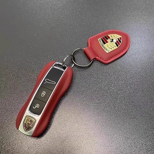 Custodia per chiave telecomando auto, cover per chiave, scocca per Porsche, 718, 911, Panamera, Cayman, Cayenne, Macan (modello B nuovo