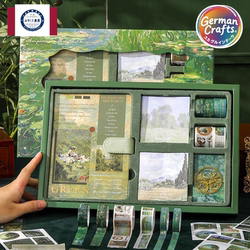 Japanese Original Premium Oil Painting Journal Set Gift Box Notebook Simple Graduation Gift Children's Stationery Journal