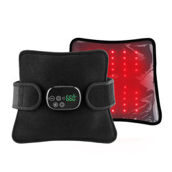 Cross-border new red light therapy pad, rechargeable vibration massage waist protector and knee protector, multi-purpose infrared heating belt