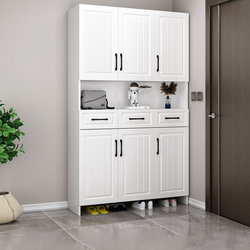 Entryway Cabinet for Home Use, Large Capacity, Simple Storage Cabinet, Integrated Wall-Mounted Storage Cabinet, New Style Hanging Clothes and Shoe Cabinet