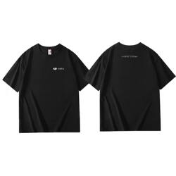 Dji Agriculture T-Shirt Workwear Short-Sleeved Summer Pure Cotton Black Round Neck Loose Custom DIY Printed Logo Workwear