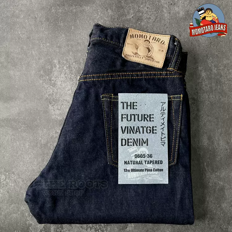 日本製MOMOTARO JEANS 桃太郎0605-36 Pima 13oz合身錐形牛仔褲