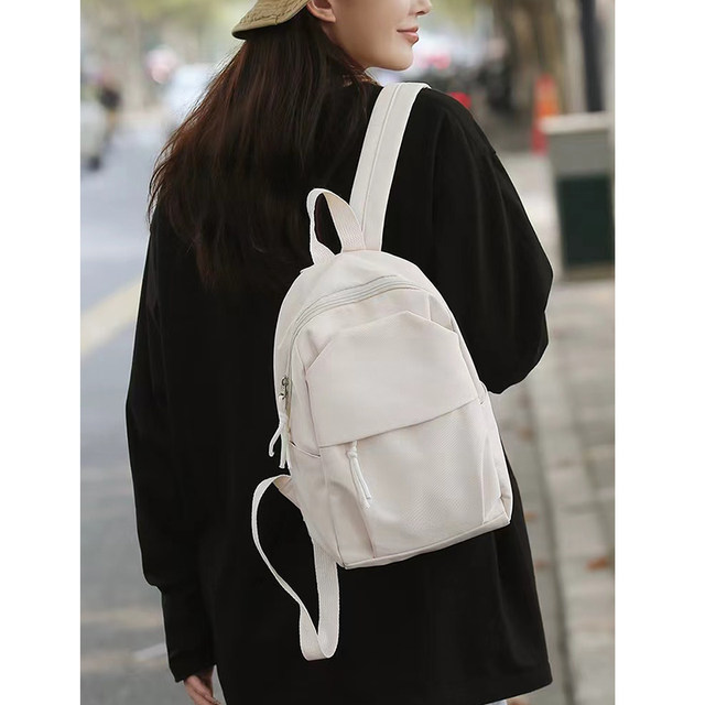 Nylon waterproof vertical backpack 2024 new simple and versatile travel ...