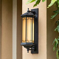 Tengwang Pavilion Outdoor New Chinese-Style Solar Wall Lamp Villa Garden Corridor Courtyard Outdoor Waterproof Gate Exterior Wall Lamp