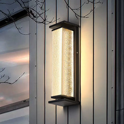 Outdoor Waterproof Solar Wall Lamp, Modern Minimalist Villa Gate Lamp, Outdoor Park Hotel Courtyard Lamp on Both Sides