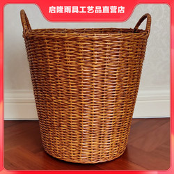 Extra-Large Thick-Walled Dirty Clothes Storage Basket, Dirty Laundry Hamper, Rattan Laundry Bucket, Toy Basket, Basket for Storing Clothes, a Magic Tool for Organizing Clothes