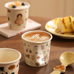 Japanese-Style Ceramic Hand-Held Cup for Women, High-Value Water Cup, Exquisite and Beautiful Coffee Cup, Mug with a Unique Design