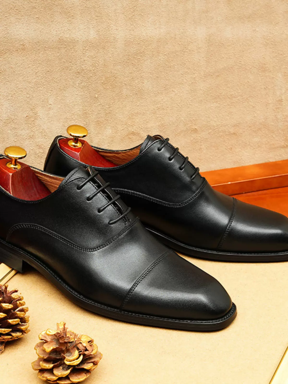 方头牛津鞋新郎结婚鞋英伦三接头皮鞋男商务正装真皮牛皮手工男鞋