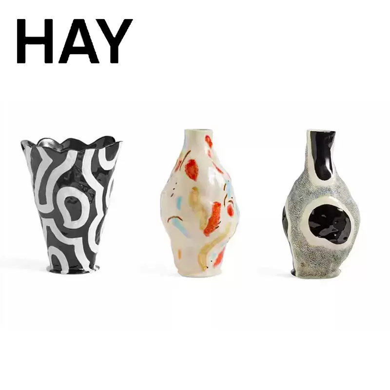 丹麦HAY Jessica Hans Vase花瓶手工不规则桌面花器