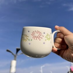 Popular Jingdezhen Fireworks Cup, Exquisite Porcelain Light-Transmitting Ceramic Mug, High-End Personal Gift Cup