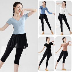 Dance Practice Clothing Set for Women, Modern Adult Body Training, Summer Chinese Classical Ballet Latin Dance Clothing