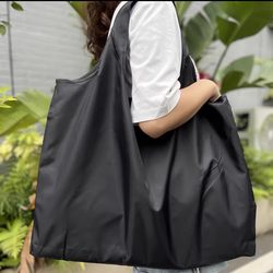 Large Capacity ins Foldable Cartoon Waterproof Storage Travel Eco-Friendly Shopping Bag Single Shoulder Tote for Grocery Shopping 