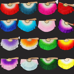 8inch Double-Sided Silk Fan, Hub Lamp, Special Fan for Chinese Dancer Association Examination, Yunnan Lantern Fan, Handkerchief