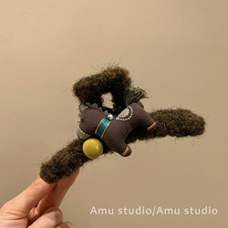 Korean Autumn and Winter Plush Pony Hair Clip for Women 2025 New Style Elegant Back-Of-Head Updo Shark Clip for Thick Hair Hairpin