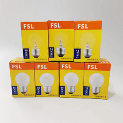 Foshan Lighting Fsl Tungsten Filament Bulb 15W25W40W60W Warm Light E14 Dimmable Frosted Transparent Small Round Bulb