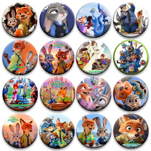 
Zootopia 2 Series Animal Story Judy Nick Animation Badge Baji 58mm Badge Wholesale