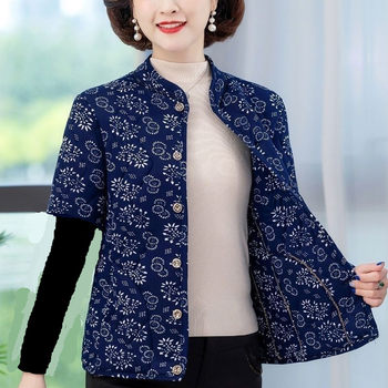 Mother's clothing autumn and winter camel velvet cotton vest for middle-aged and elderly women thickened warm half-sleeved cotton vest jacket short-sleeved cotton coat