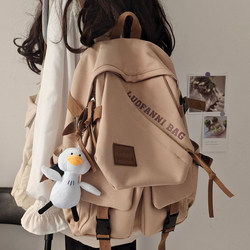 Retro Backpack for Women 2025 New Large-Capacity Stain-Resistant Backpack Men's Workwear Middle School Student Junior High School Girl's School Bag