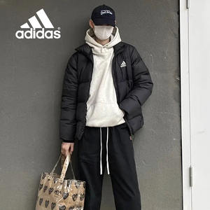
adidas Adidas genuine men and women 2025 winter couple fluffy sports casual thick fashionable down jacket