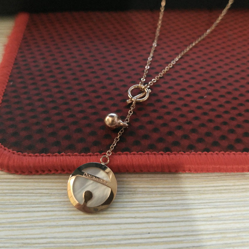 Collier Chaîne Grands Pendentifs Ovales Luxe - Hanan Channel