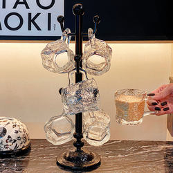 Light Luxury Glass Cup Home Set, Heat-Resistant Drinking Cup, Afternoon Tea Cup, High-Value 2025 New Model Breakfast Milk Cup