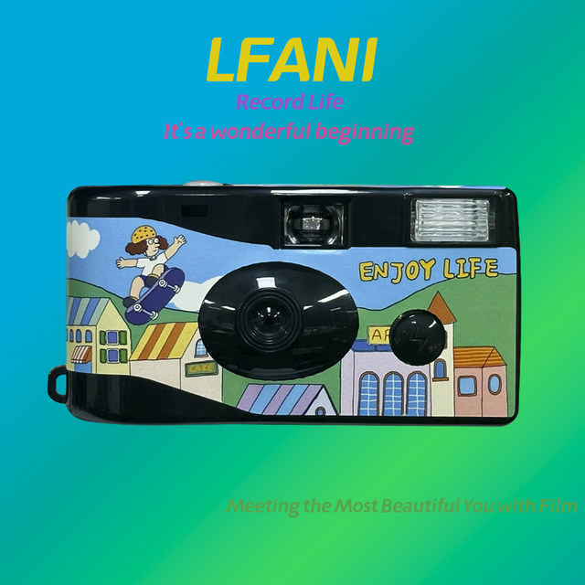 LFANI Kodak Fuji retro disposable film camera Kodak film point-and-shoot camera birthday gift for women