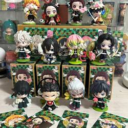 Demon Slayer: Kimetsu No Yaiba Birth Flower Series Blind Box Tanjiro Nezuko Zenitsu Figure Desk Decoration Gift
