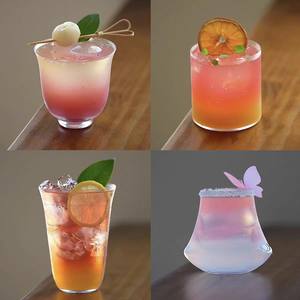 Creative ultra-thin Colin cup long drink cup simple cocktail drink cup seabo cup classical cup glass coffee cup
