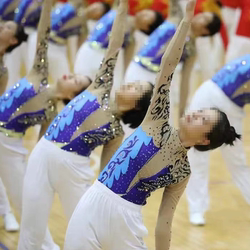 Children's Cheerleading Competition Uniforms, Campus Cheerleading Performance Costumes, Student Pom-Pom Performance Gymnastics and Dance Costumes