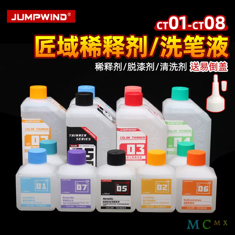 匠域模型油漆稀釋劑CT01-CT05洗筆液金屬色油漆稀釋液除漆脫漆劑-Taobao