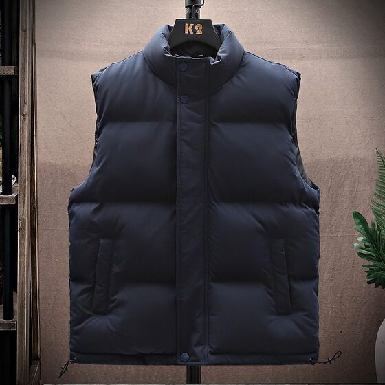 Vetener men's autumn and winter new down cotton jacket tide women wearing vests and thick couple men -style shoulder jackets
