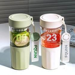 Water Cup 2025 New Model for Women, Summer, High Appearance Value, High Temperature Resistant, Food-Grade Plastic, Portable Tea Cup, Summer Cup for Men