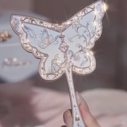 Same-Day Shipping Available ~ Flower Knows 8Th Anniversary Butterfly Cloud Shoulder Handheld Mirror Chinese Style Limited Edition
