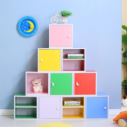 Bookcase, Simple Bookshelf, Modern Storage Cabinet, Single Combination Free Grid Cabinet, Simple Rack, Student Bookcase, Storage Cabinet