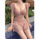 Swimsuits for women one-piece conservative skirt style to cover their belly and make them look slim and fairy-like 2021 new hot and fashionable hot spring swimming suit
