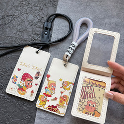 Separated Card Holder with Flip Pages, Dual Card Slots for Student Id, Campus Meal Card, Employee Badge, Factory Badge, Bus and Subway Card Holder