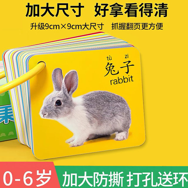 Large size 9cm45 literacy animal letter card for babies to understand early education enlightenment infants and young children 0-6 years old