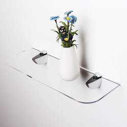 Acrylic shelf bathroom wall
