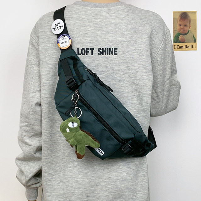 Chest bag for men and women, ins fashion brand, sports simple shoulder