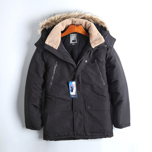 
Foreign trade original order new winter outdoor sports thickened and warm mid-length cotton clothes, cotton-padded jackets, men's cotton coats